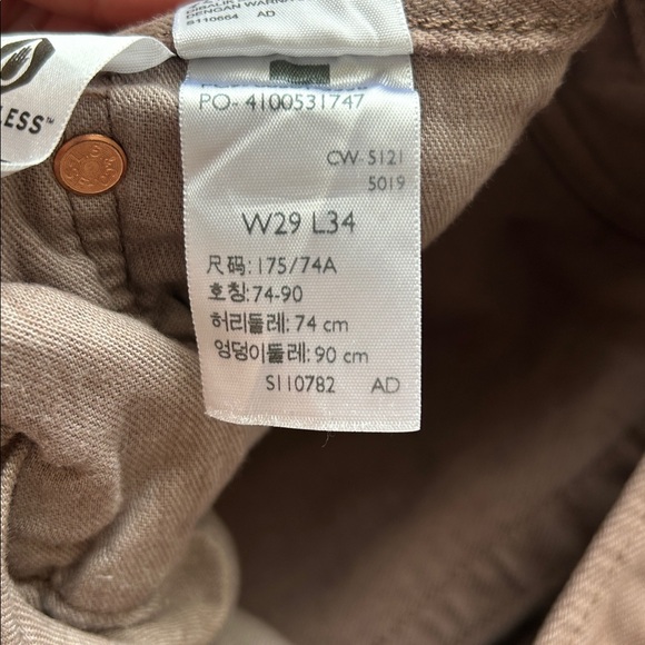 levi’s 501 brown denim jeans, men’s size W29 X L34 !! - Picture 4 of 5